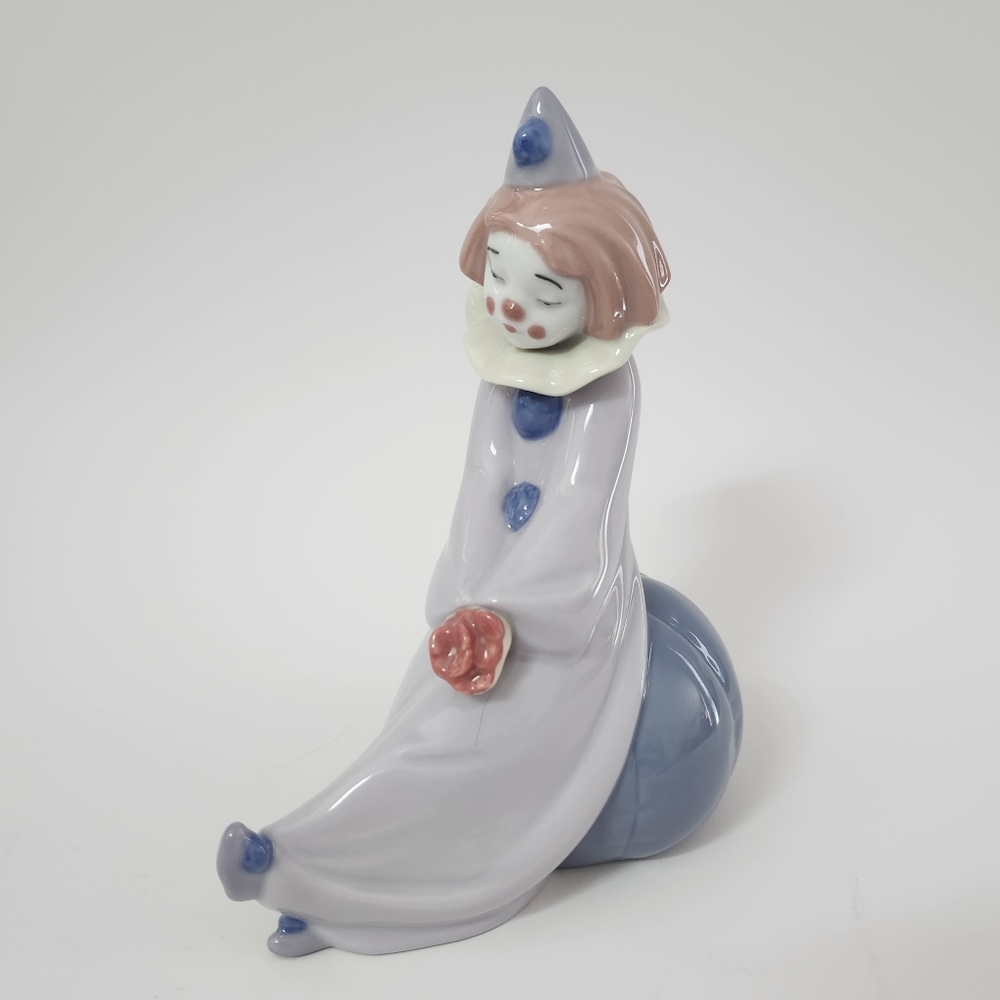 NAO Circus Love Porcelain Clown, Collectible Figurine, Handmade in Spain